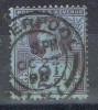 Sello 2 1/2 P Azul Gran Bretaña 1887, LIVERPOOL, Yvert Num 95 º - Oblitérés