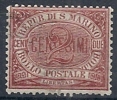 1894-99 SAN MARINO USATO CIFRA 2 CENT - RR10212 - Usados