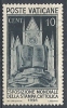 1936 VATICANO USATO STAMPA CATTOLICA 10 CENT - RR10290 - Gebraucht