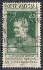 1936 VATICANO USATO STAMPA CATTOLICA 25 CENT - RR10291-3 - Used Stamps