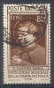 1936 VATICANO USATO STAMPA CATTOLICA 80 CENT - RR10292-3 - Usati