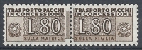 1955-81 ITALIA PACCHI IN CONCESSIONE STELLA 80 LIRE MNH ** - RR10327-4 - Consigned Parcels