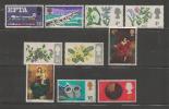 UNITED KINGDOM 1967 Mint Hinged  Stamp(s) 10 Various Loose Stamps 444=481 - Neufs