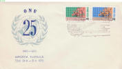 ROMANIA, 1970, Philatelic Exhibition Cluj 1970, ONU, Cover, Inter-European, Sc. 2165/6 - Briefe U. Dokumente