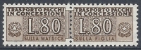 1955-81 ITALIA PACCHI IN CONCESSIONE STELLE 80 LIRE MNH ** - RR10336-4 - Consigned Parcels