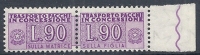 1955-81 ITALIA PACCHI IN CONCESSIONE STELLE 90 LIRE MNH ** - RR10341 - Concessiepaketten