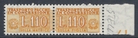 1955-81 ITALIA PACCHI IN CONCESSIONE STELLE 110 LIRE MNH ** - RR10349-6 - Concessiepaketten