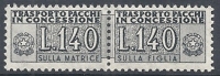 1955-81 ITALIA PACCHI IN CONCESSIONE STELLE 140 LIRE MNH ** - RR10364-3 - Concessiepaketten