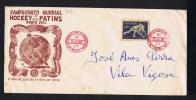 Portugal Sports 8th World Championship Hockey PORTO 1952 Fdc Cover Postmark  Sp1998 - Hockey (su Erba)