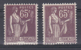 FRANCE  VARIETE  N° YVERT  284 TYPE PAIX  NEUFS LUXE - Unused Stamps
