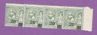 MONACO TIMBRE N° 51 NEUF SANS CHARNIERE PRINCE ALBERT 1ER BANDE DE 4 - Unused Stamps