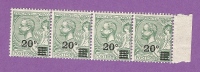 MONACO TIMBRE N° 51 NEUF SANS CHARNIERE PRINCE ALBERT 1ER BANDE DE 4 - Unused Stamps
