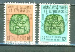 Oreiller De Bois - NOUVELLE CALEDONIE - Timbre De Service - N° 19 - 20 - 1973 - Usados