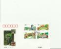 CHINA 1988 - FDC GARDENS OF LINGNAN (KEYUAN-LIANGYUAN-QINGHUI-YUYIN) W/4STAMPS OF50-50-100- 200 Y -  JAN  18,1998 RE 250 - 1990-1999