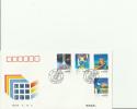 CHINA 1997 - FDC CHINA TELECOM (DIGITAL-EXCHANGES-DATA-MOBILE) W/4STAMPS OF50-50-150- 150 Y -  DEC 10,1997 RE 251 - 1990-1999