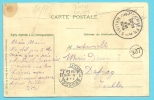 Kaart Met Stempel MECHELEN Op 08/08/1914 Naar BRUXELLES Op 9/8/14 (Offensief W.O.I) (zie Tekst : Volontaire) - Zona Non Occupata