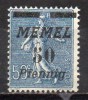 Memel - Memelgebiet - 1922 - Yvert N° 54 * - Ongebruikt