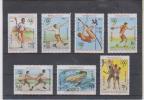 Block Stamps Kampuchea Olympic Games 1984 Los Angeles Mexico 7 Stamps - Kampuchea