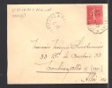 FRANCE 1926 N° 199  Obl. Ambulant  St. Hilaire à Moulin - Cartas & Documentos
