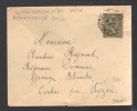 FRANCE 1919 N° 130  Obl. Ambulant  La Voulte S/Rhone à Lyon - Cartas & Documentos