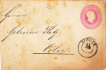 7122# BADE Ganzsachen-Ausschnitt 3 Kr. Rosa Auf Brief  SINGEN Nach CÖLN COELN DEUTSCHLAND ALLEMAGNE ENTIER POSTAL - Postal  Stationery