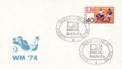 GERMANY 1974 WORLD CUP  POSTMARK - 1974 – Westdeutschland