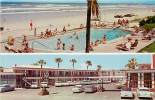 183071-Florida, Daytona Beach, Royal Beach Motel, Swimming Pool, 1950s Cars - Daytona