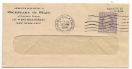 US - Scott # 456 - Coil Stamp, Perf 10 Vertically  (Design 19,5 X22 Mm) - 3 Imperf Margins - Solo On 1919 COVER - Lettres & Documents