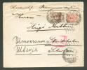 1915 RUSSIA  FAR EAST  NIKOLSK USSURIYSK  , COVER FROM PRISON CAMP TO  SWEDEN  STOCKHOLM , PETROGRAD  CENSORED - Lettres & Documents