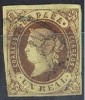 Sello 1 Real Isabel II 1862, Amarillo Oro, Num 61 A º - Used Stamps