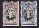 Msc569 Tonga 1936, SG72-73 20th Anniv Queen Salote, No 1d,  Mounted Mint - Tonga (...-1970)