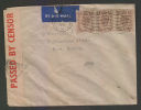 Great Britain   1941  Perfined Stamps AM Censored Cover To India # 37891 - Cartas & Documentos