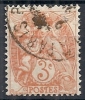 1900 FRANCIA USATO ALLEGORIA TIPO BLANC 3 CENT ARANCIO - FR009 - 1900-29 Blanc