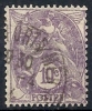 1927-31 FRANCIA USATO ALLEGORIA TIPO BLANC 10 CENT - FR010 - 1900-29 Blanc