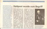 Europ. Feldposten Insbeondere In Verbindung Mit Der Dt. Geschichte Von Anfang  Bis 1813 (4 DIN A4 Seiten) - Militaire Post & Postgeschiedenis