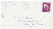 Canada Cover Sent To USA Edmonton 25-10-1972 Single Stamped - Covers & Documents