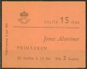 Czeslaw Slania. Sweden 1961. 200 Anniv  Jonas Alströmer. Michel 473 D, Booklet MNH. Signed. - 1951-80