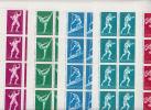 Rusia 1972 Olympic Summer Games, MiNr4020-24 - Feuilles Complètes