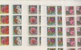 1970 Garden Flowers. MiNr. 3818 - 3822 - Full Sheets