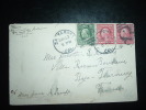 LETTRE POUR LA FRANCE TP 2 C X2 + TP 1 C OBL. MECA. JAN 13 1911 SANTA ROSA - Storia Postale