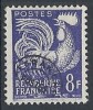 1954-59 FRANCIA PREANNULLATO SENZA GOMMA 8 F - FR178 - 1953-1960