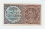 Bohemia & Moravia 1 Koruna 1940 XF German Occ. WWII - 2° Guerre Mondiale