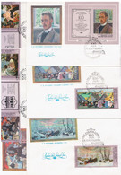 Russia USSR 1978 FDC X6 Birth Centenary Of B.M.Kustodiev, Painter Painting Art Artist - FDC