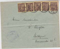 1923 - INFLA - ENVELOPPE De SERVICE (DIENSTMARKE) De STUTTGART Avec AFFRANCHISSEMENT à 25 MARKS - Officials