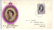 TZ126 - ST. HELENA  , FDC  2/6/1953 - St. Helena