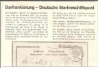 Marineschiffspost - Barfrankierungen - Ship Mail And Maritime History