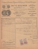 " RICHER " MEDAILLE D'OR EXPO 1878 - Vidange  /2 TP 10c Quittances (200F Et Au Dessous)  20 JAN 1920 - Drogisterij & Parfum