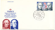 France FDC 15-5-1976 U.S. Bi-Centennial 1776 - 1976 With Cachet - Unabhängigkeit USA