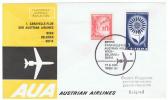 Oostenrijk AUA  Erstflug 1965 - Caravelle - Wenen - Belgrado - First Flight Covers