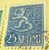 Finland 1954 Heraldic Lion 25m - Used - Gebruikt